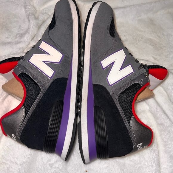 New Balance 574 "RAPTORS" Grey Black Purple ML574UC2 - Picture 5 of 10